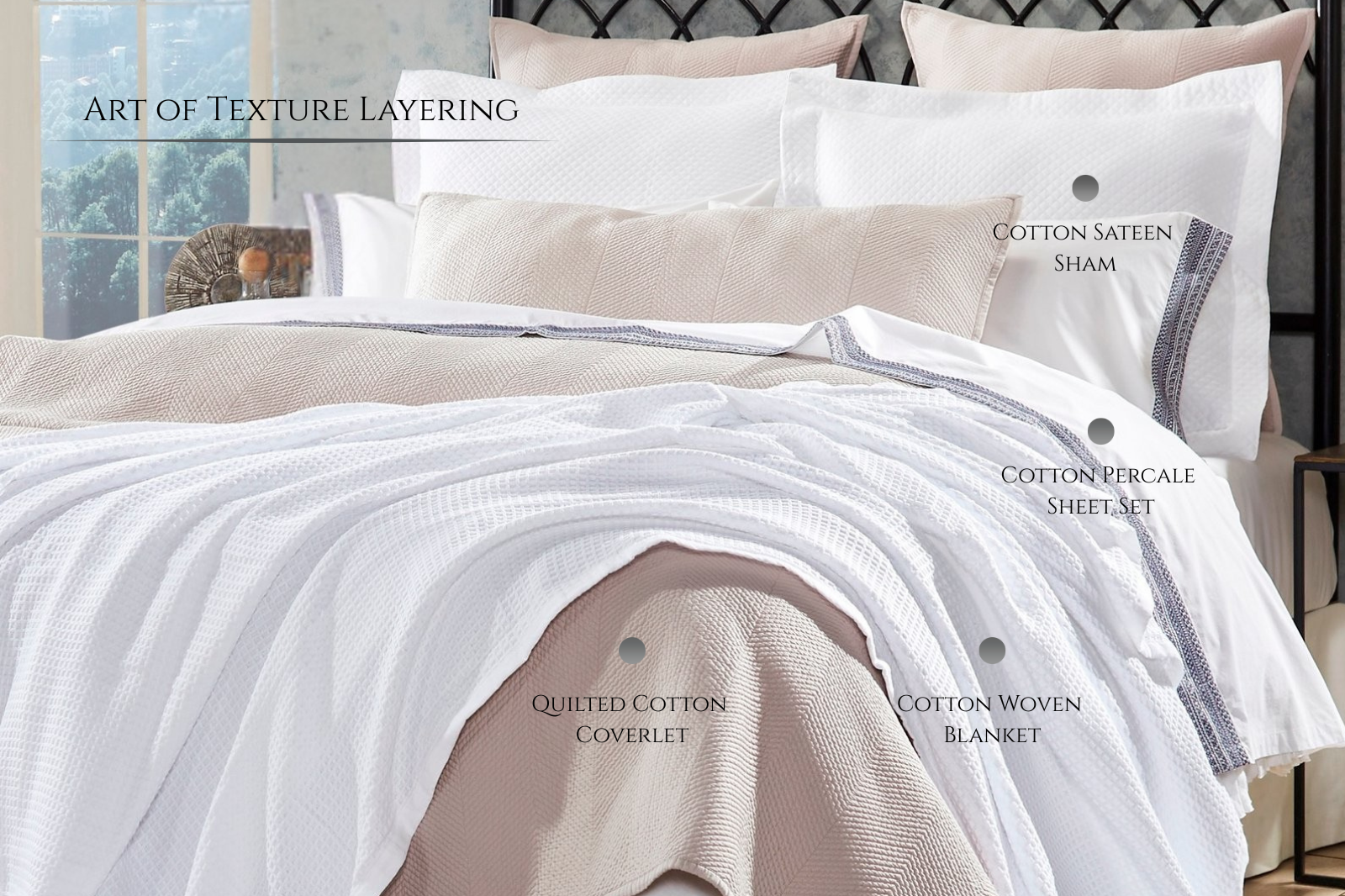 textured- luxury bedding